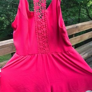 Hot Pink Romper! *Worn Once*